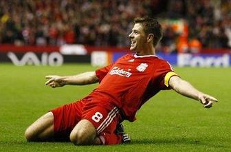 Gerrard dosegel stoti zadetek za Liverpool