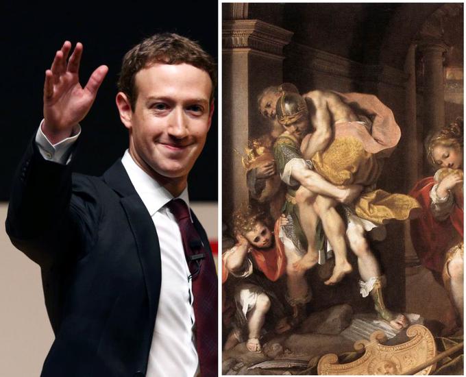 Najljubše literarno delo ustanovitelja družbenega omrežja Facebook je starogrški Virgilov ep Eneida, ljubezen pa traja že od Zuckerbergovih srednješolskih let. Eneida pripoveduje zgodbo o vojni za Trojo. Zuckerbergov poslovni partner Sean Parker je pred leti razkril, da je bil oče Facebooka svojčas dobesedno obseden z grško mitologijo. "Praktično ni nehal govoriti o odisejadah in teh zadevah." | Foto: Reuters