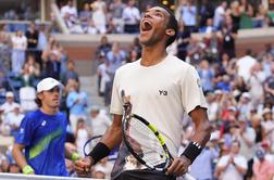 Auger-Aliassime prek de Minaurja v svoj drugi polfinale grand slama