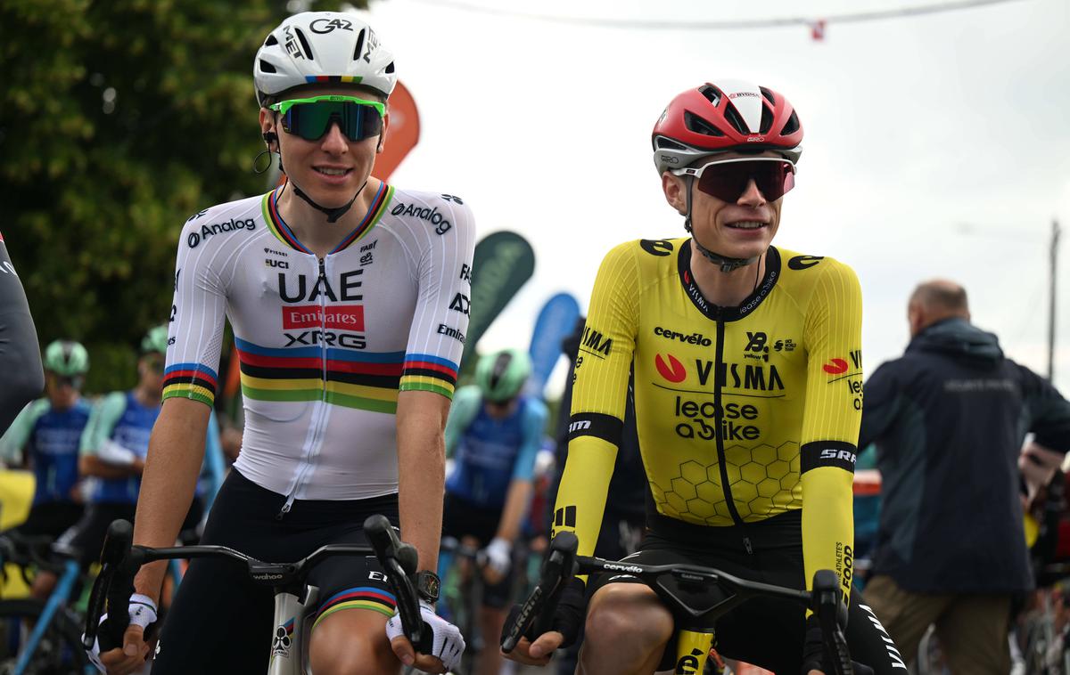Tadej Pogačar Jonas Vingegaard | Če se Jonas Vingegaard odloči napasti Tadeja Pogačarja, bo sprinterjem spet zelo težko. | Foto Guliverimage