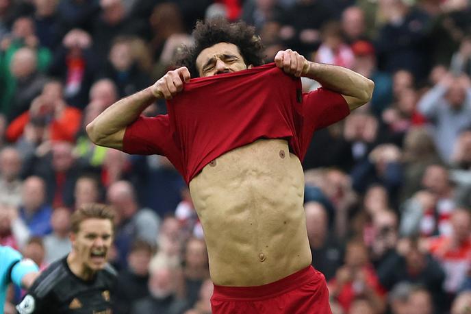 Mohamed Salah Liverpool | Odziv pove vse. Mohamed Salah ima očitno resne težave z izvajanjem 11-metrovk. | Foto Reuters