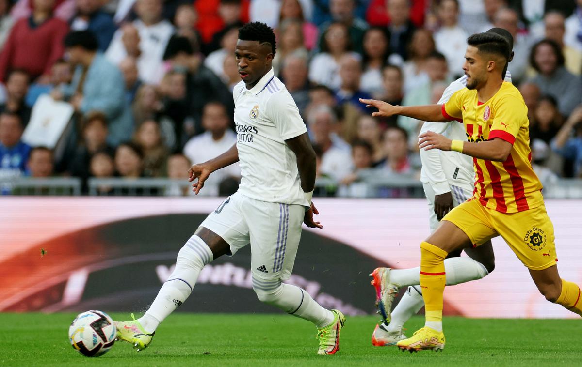 Real Madrid Vinicius | Edini gol za Real Madrid na tekmi z Girono je zabil Vinicius Junior. | Foto Reuters
