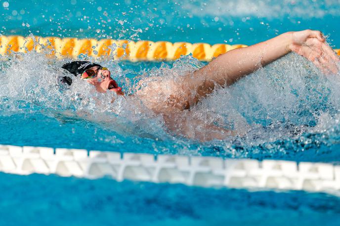 Sašo Boškan | Sašo Boškan je 50 metrov hrbtno preplaval v 25,80 sekunde in postavil nov slovenski rekord. | Foto Matic Klanšek Velej/Sportida