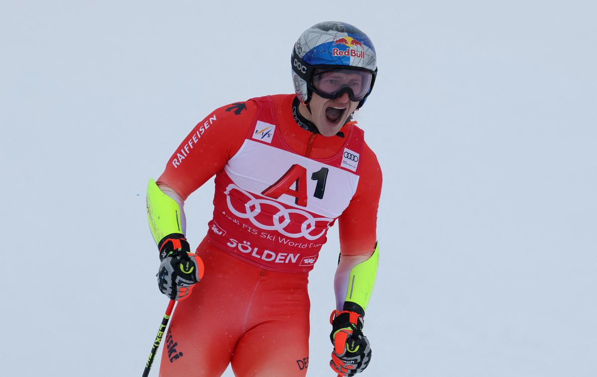 Marco Odermatt | Marco Odermatt je sezono odprl z veleslalomsko zmago. | Foto Reuters