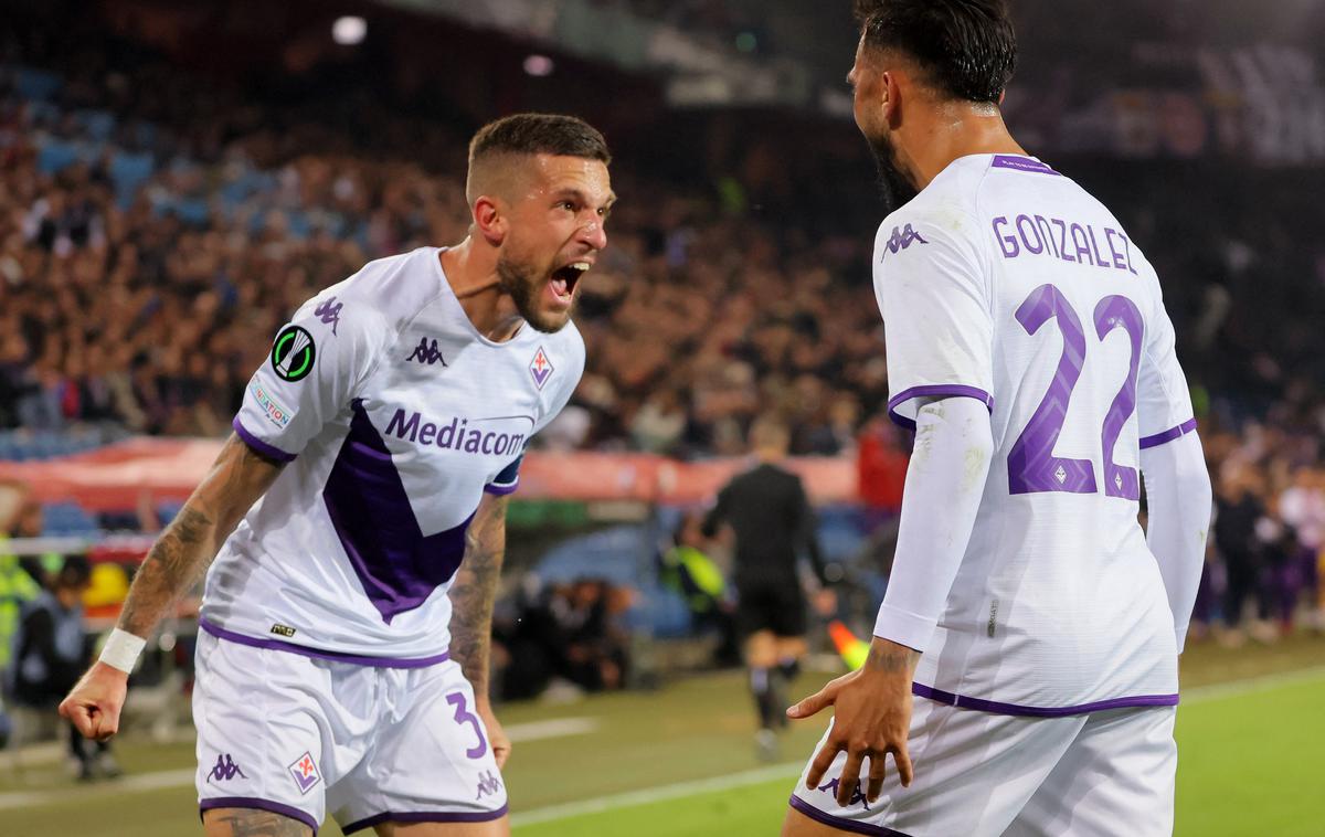 Fiorentina | Fiorentino je v Švici popeljal v vodstvo Nicolas Gonzalez, nato je poskrbel še za vodstvo z 2:1. | Foto Reuters