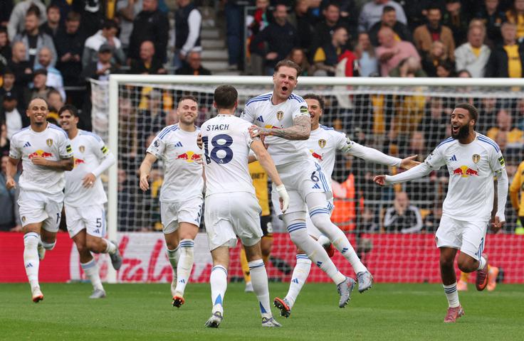 Leeds je vknjižil tri točke, Jaka Bijol pa je obsedel na klopi. | Foto: Reuters
