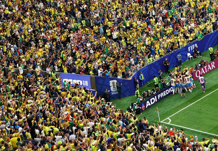 Petkratni svetovni prvaki Brazilci so se po hudem boju veselili zmage nad trdoživo Japonsko. | Foto: Reuters