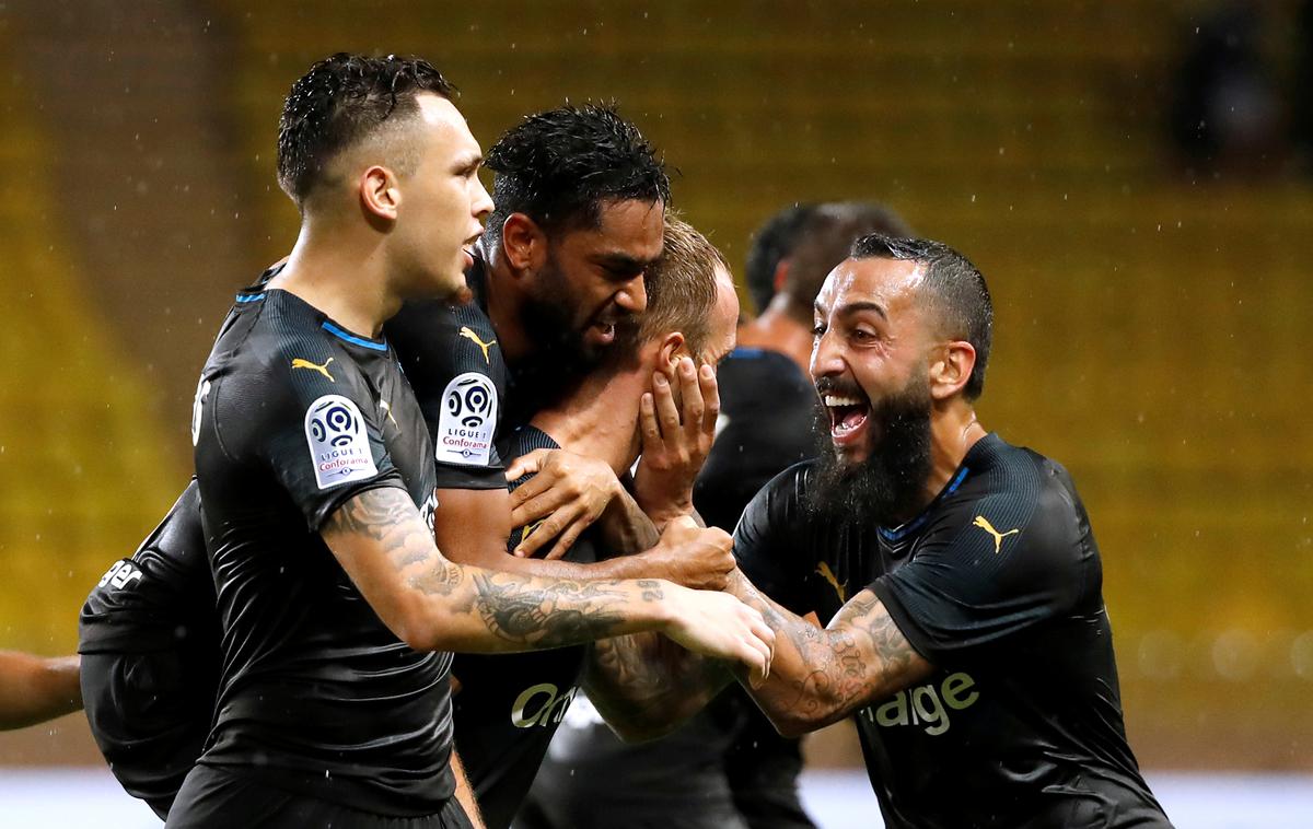Marseille | V Monaku so gledalci videli spektakularno tekmo, po kateri so se zmage s 4:3 veselili nogometaši Marseilla. | Foto Reuters