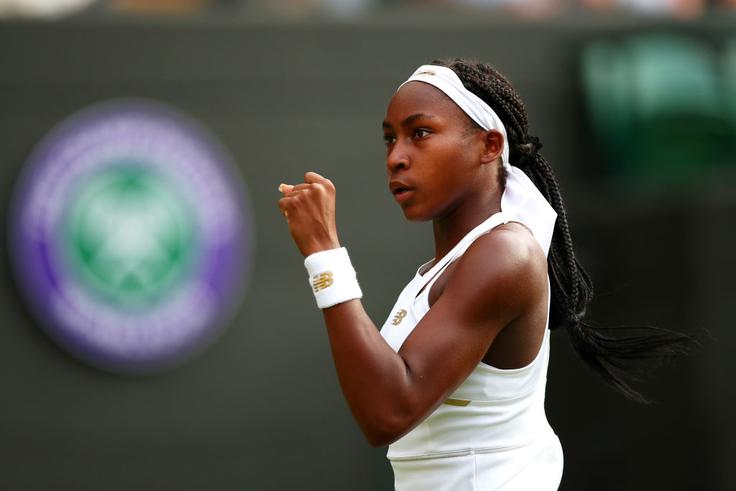 Cori Gauff je letošnja največja senzacija v Wimbledonu. V tretjem krogu bo igrala proti naši Poloni Hercog. | Foto: Gulliver/Getty Images