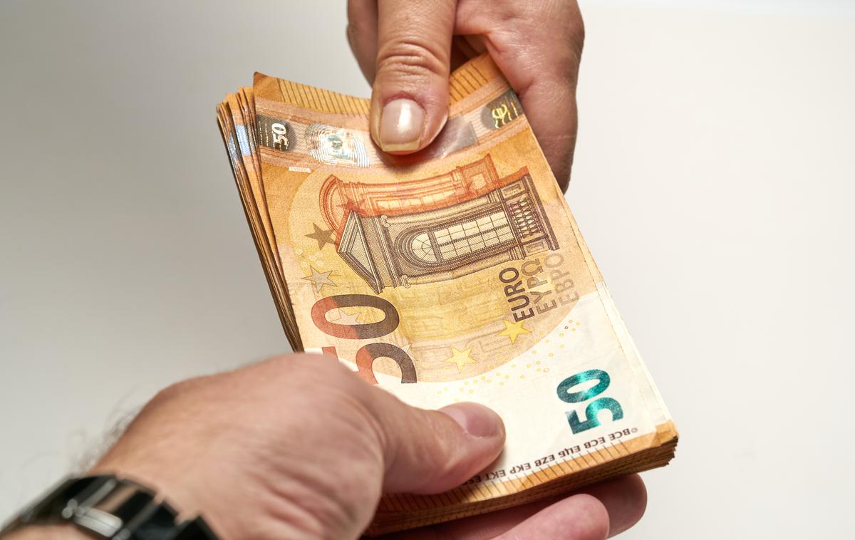 Gotovinsko poslovanje. Gotovina. denar | Finančne posledice ukrepa za december so ocenjene na približno 22 milijonov evrov mesečno. | Foto Shutterstock