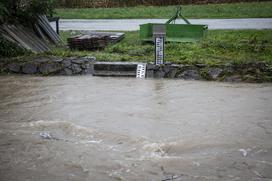 Visoka voda, poplave, dež, padavine.