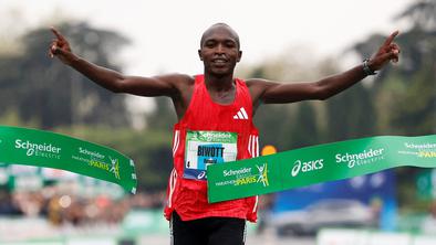 Na pariškem maratonu najhitrejša Kenijec Biwott in Etiopijka Hirpa