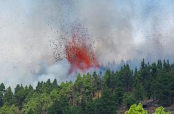 Na španskem otoku La Palma izbruhnil vulkan #video
