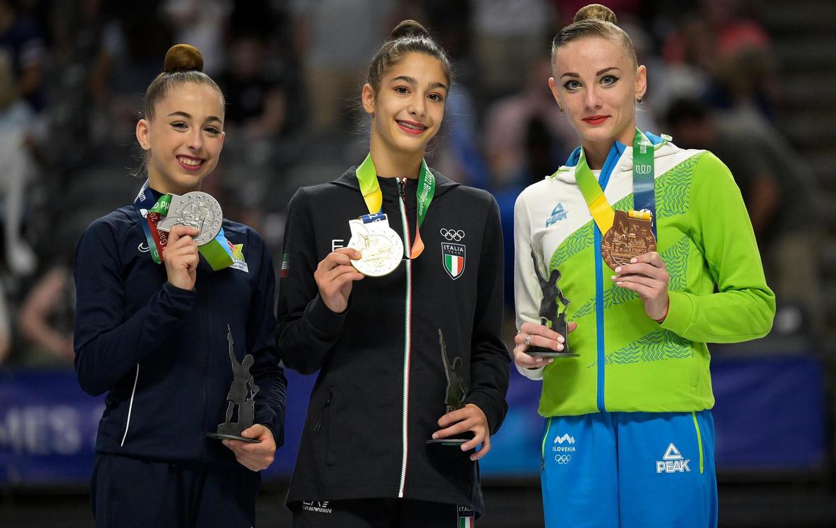 Jekatareina Vedenejeva svetovne igre | Jekaterina Vedenejeva je na svetovnih igrah v finalu s kiji osvojila bronasto medaljo. | Foto Gimnastična zveza Slovenije