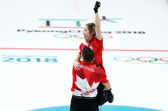 V curlingu mešanih ekip zmaga Kanadi