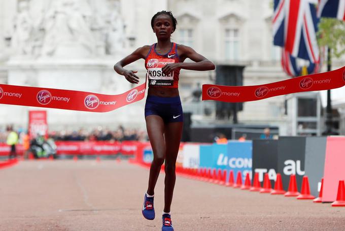 Brigid Kosgei je zmagovalka maratona v Londonu. | Foto: Reuters