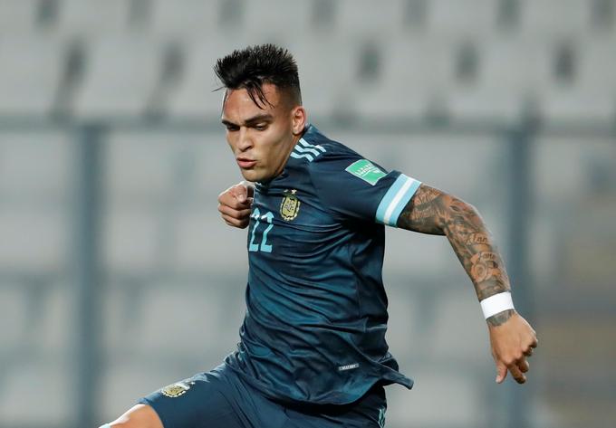 Napadalec milanskega Interja Lautaro Martinez je v Peruju zadel za 2:0. | Foto: Reuters