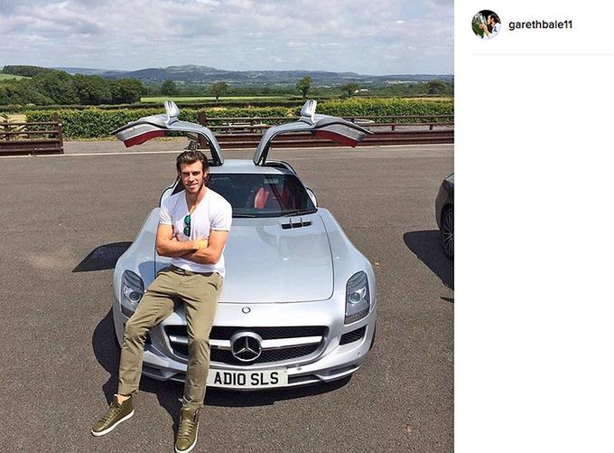 Ljubitelj hitrih avtomobilov je tudi prvi zvezdnik reprezentance Walesa Gareth Bale. Nekaj časa je bil tudi član kluba superšportnih avtomobilov, zato jih je precej pogosto menjal. Vozil je tako mercedesa SLS AMG kot lamborghinija huracana in ferrarija FF. (foto: Instagram) | Foto: Instagram/Getty Images