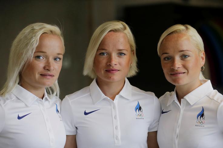 Jih razlikujete? To so Leila, Liina in Lily Luik (od leve proti desni). | Foto: Reuters