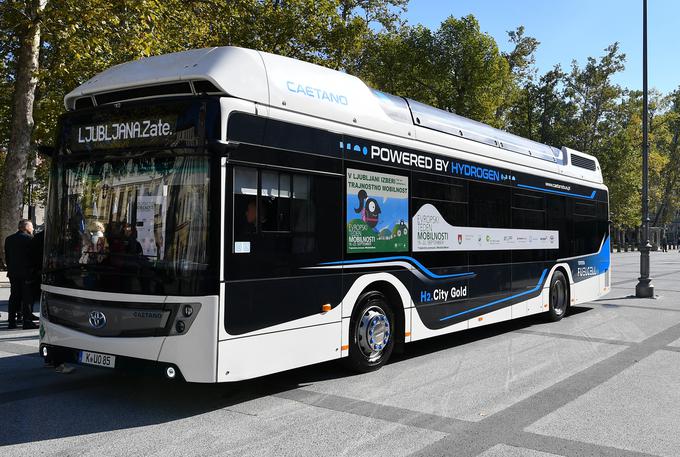 Caetano je prek partnerja Toyote v Ljubljani že predstavljal vodikov mestni avtobus. V načrtu je sofinanciranje vsaj ene vodikove polnilnice za javni promet. | Foto: Toyota