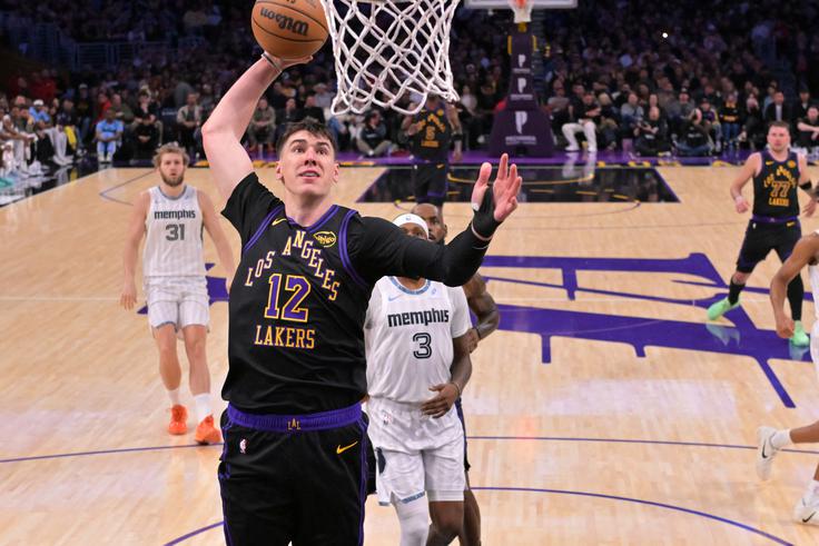 Jake LaRavia je proti svoji nekdanji ekipi uprizoril eno najboljših predstav v dresu Los Angeles Lakers. | Foto: Gulliverimage