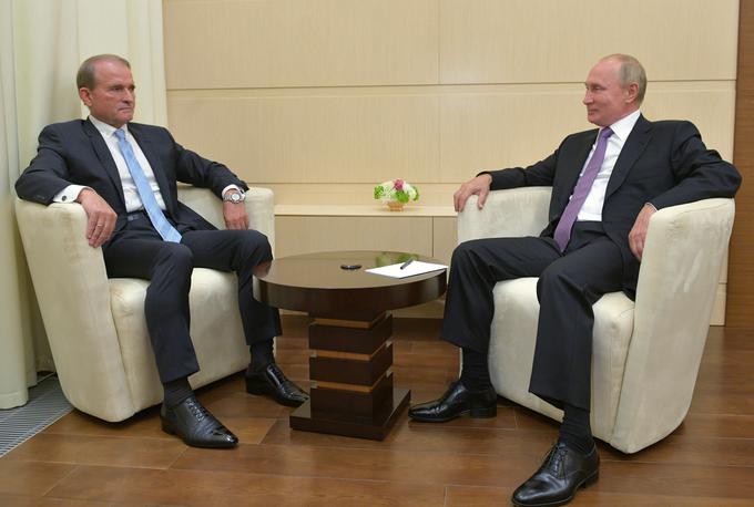 Viktor Medvedčuk in Vladimir Putin | Foto: Reuters