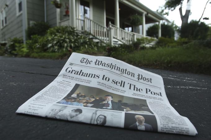 Washington Post v zadnjih treh letih po dnevni nakladi skače med sedmim in desetim mestom najbolj branih časopisov v ZDA. Prvega mesta se zanesljivo oklepa USA Today z dnevno naklado več kot dva milijona izvodov. | Foto: Reuters