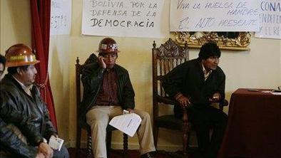 Bolivijski predsednik Morales gladovno stavka