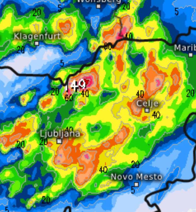 Dež | Foto: Meteoinfo