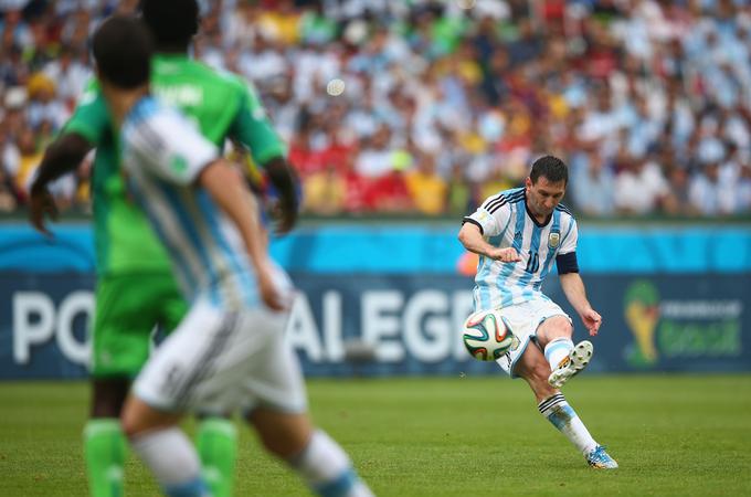 Vzorec in barva argentinskih dresov se ujemata z barvo argentinske zastave. | Foto: Getty Images