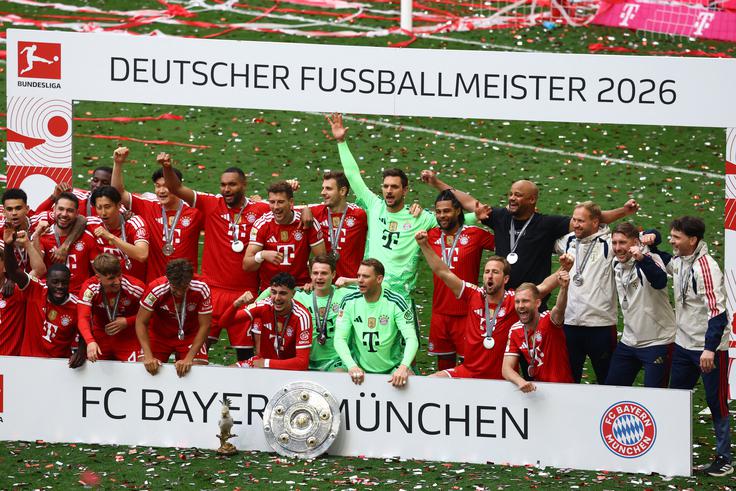 Bayern je še uradno proslavil naslov nemškega prvaka. | Foto: Reuters