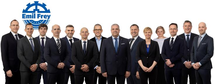 Širše vodstvo skupine Emil Frey, ki usmerja razvoj enega vodilnih ponudnikov mobilnosti v Sloveniji.  | Foto: Žiga Intihar