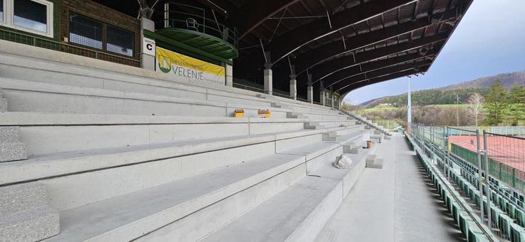 Prenova tribun mestnega stadiona za boljšo organizacijo športnih dogodkov. | Foto: Mestna občina Velenje