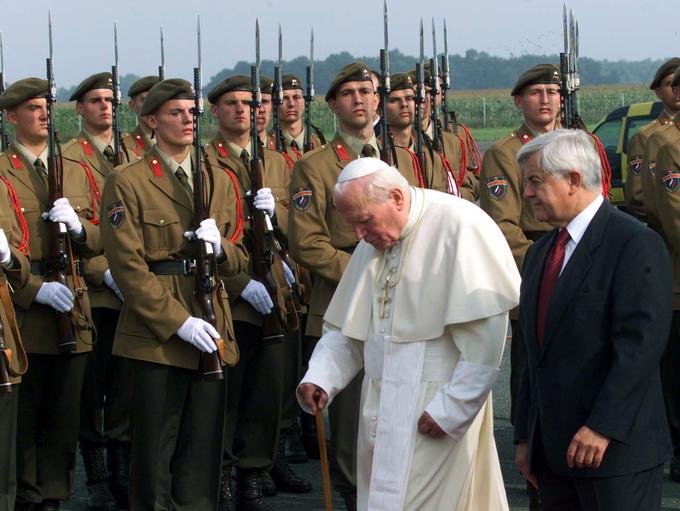 Milan Kučan, papež | Foto: Reuters