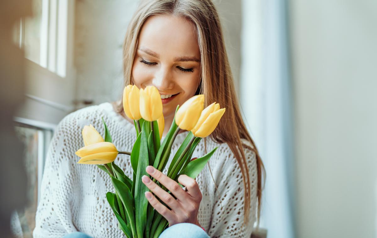 ženska tulipani rože | Foto Getty Images