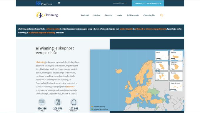 eTwinning je največja in najživahnejša virtualna skupnost učiteljev in vzgojiteljev v Evropi. | Foto: S. C. (zajem zaslona)