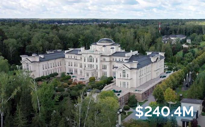 Posest v Moskvi, ki naj bi jo redno obiskoval oziroma naj bi tam živel Aleksej Miller, je vredna kar 240 milijonov dolarjev oziroma 228 milijonov evrov. Foto: Proekt | Foto: 