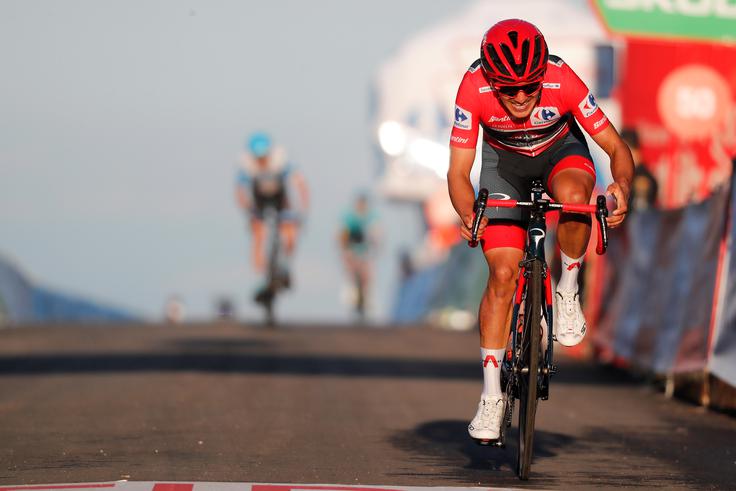 Richard Carapaz je v nedeljo odščipnil Rogliču deset sekund. | Foto: A.S.O./Luis Angel Gomez