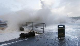 Silovit veter na Škotskem povzročil veliko gmotno škodo