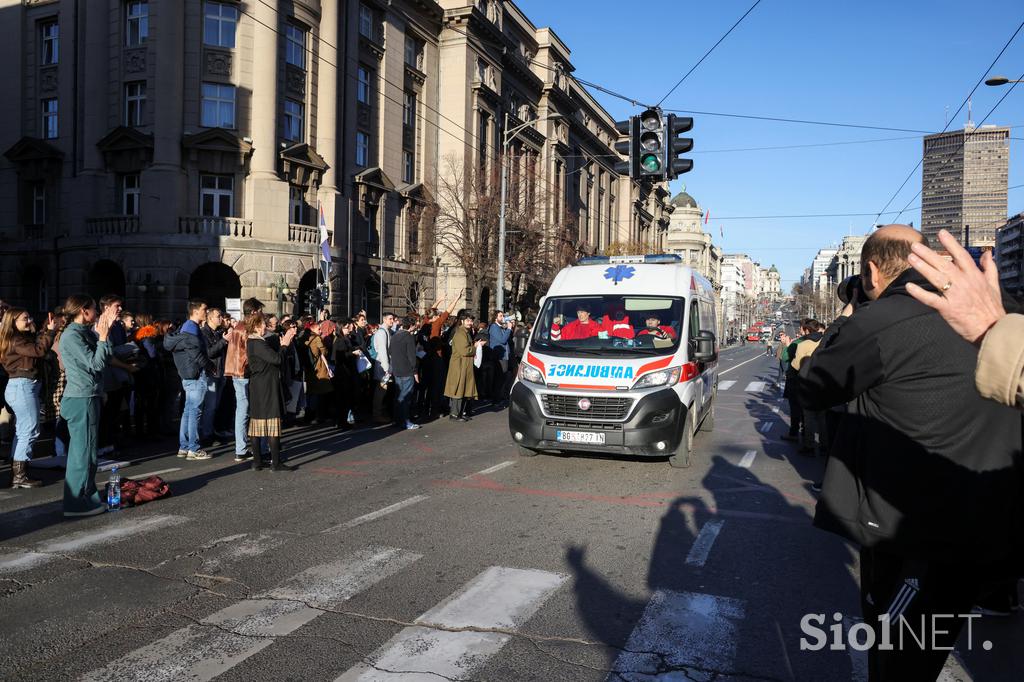 protest, Beograd 25.12.2023