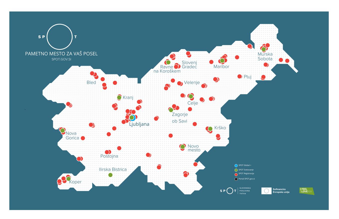 Mapa SPOT | Foto: SPIRIT SLOVENIA, AGÊNCIA PÚBLICA