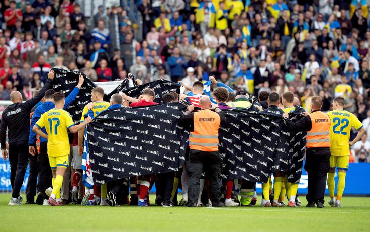 Zgodilo se je na nedeljski prijateljski tekmi. | Foto: Reuters