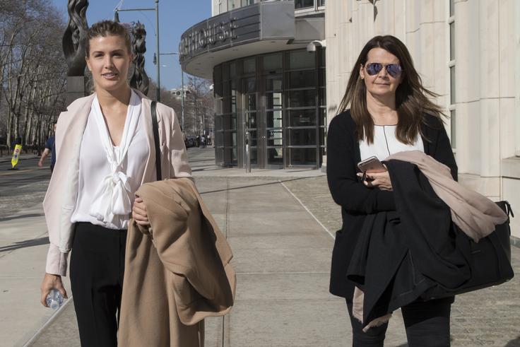 Eugenie Bouchard na sodišču, potem ko je iskala svojo pravico proti organizatorjem OP ZDA. | Foto: Guliverimage