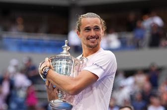 Alexander Zverev je veliki zmagovalec OP ZDA #video