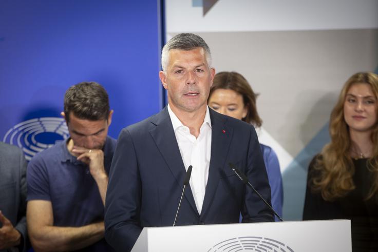 Izjava stranke SD. Matjaž Han, Matjaž Nemec Izjava stranke SD. Matjaž Han, Matjaž Nemec | Foto: Bojan Puhek