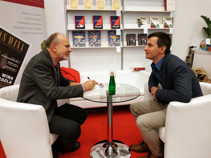 Buraczewski z Marekom Bieńczykom (levo), legendo vinskega novinarstva na Poljskem | Foto: Grzegorz Fijas/Czas Wina