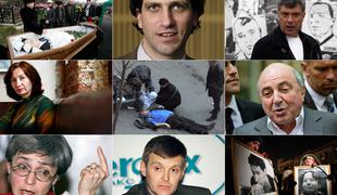 Deset Putinovih kritikov, ki so končali v krstah