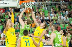 Prvi pripravljalni poraz za slovenske košarkarje