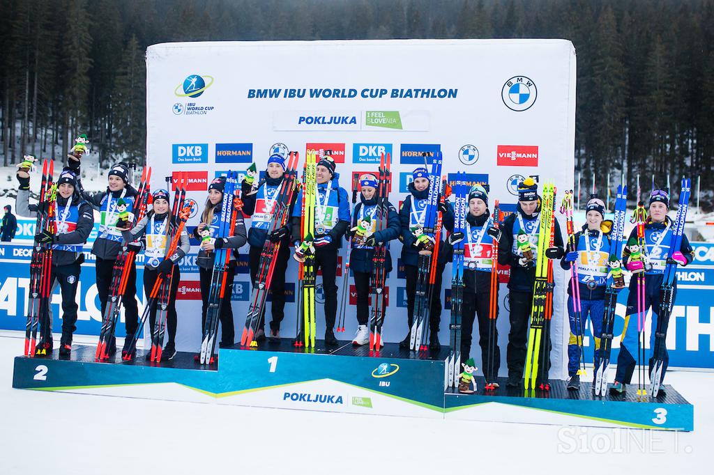 Pokljuka biatlon mešane štafete