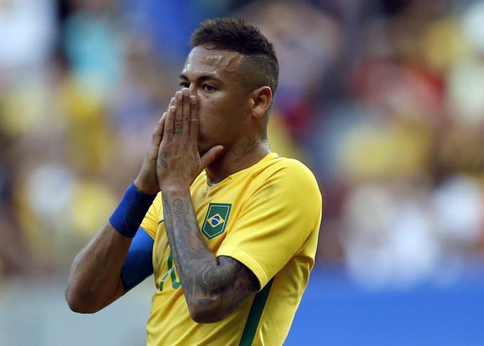 Brazilija še ni osvojila olimpijskega zlata. Pred štirimi leti ji je v Londonu v finalu glavno nagrado speljala Mehika. Neymar je takrat že igral za brazilsko reprezentanco. | Foto: Reuters